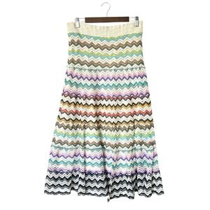 Anthropologie LAPIS Skirt Multicolor Maxi Knit Boho Crochet Y2K Large Festival